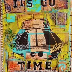 It's Go Time - Art Journal page