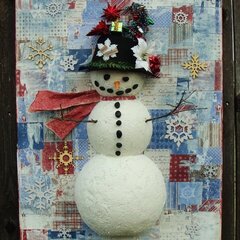 A "Vintage Winter" Snowman - Maja Design & Blog Give-away