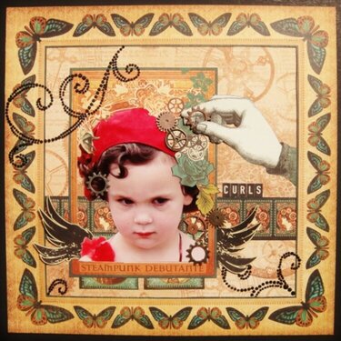 Curls - Twisted Sketch #90 &amp; Scraps of Darkness shoppe