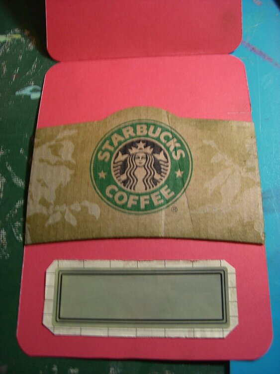 Starbucks gift card holder (inside)