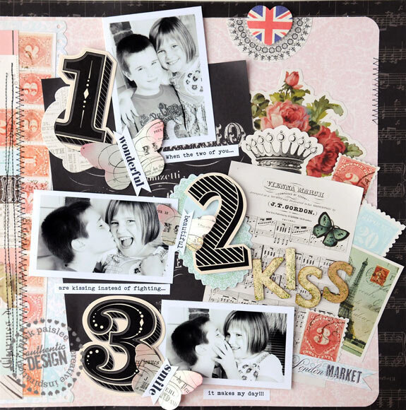 New Pink Paislee- London Market- Kiss Layout