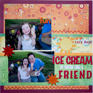 ice cream is better with a friend