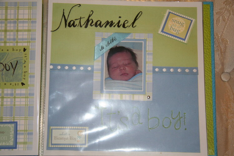 Nathaniel&#039;s birth announcement page