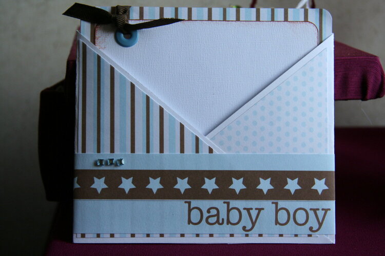 BABY Boy criss cross card