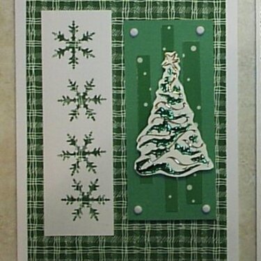 tree and snowflake cut-outs