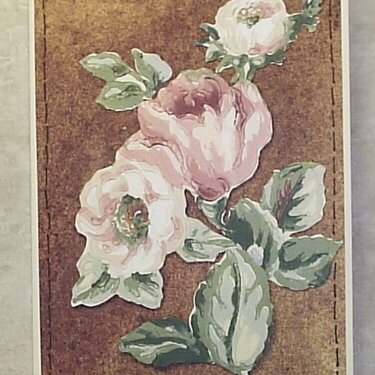wall paper roses