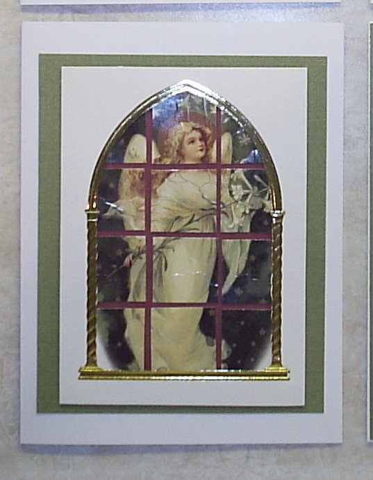 angel in church window