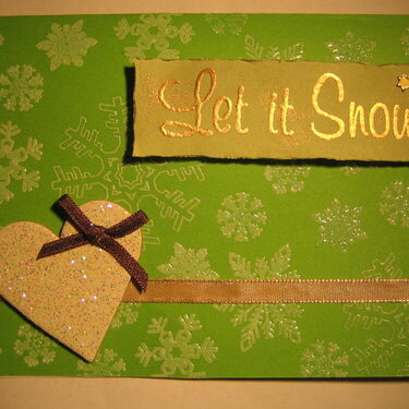 Let it snow - christmas card