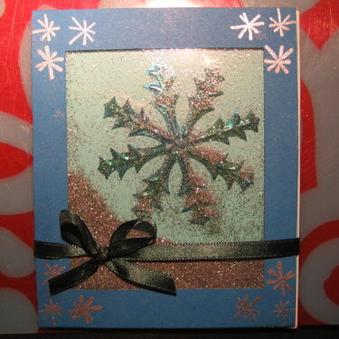 Snowflake shaker card