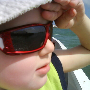 Connor on the Ferry