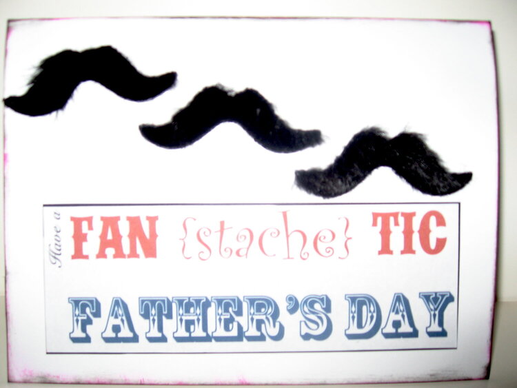Fan {Stache} tic Father&#039;s Day Card