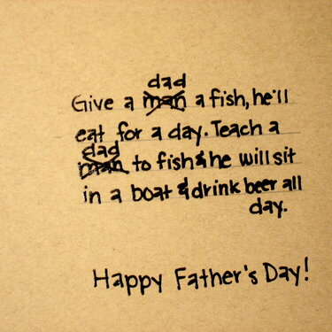 Father&#039;s Day Card Inside