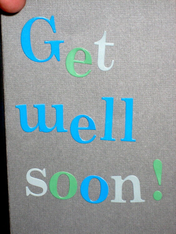 Inside of get well soon cards