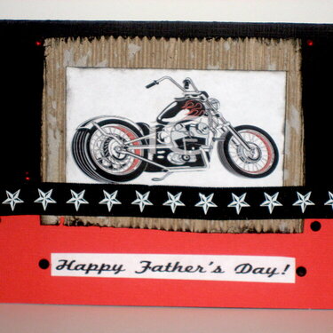 Motorcycle Father&#039;s Day Card