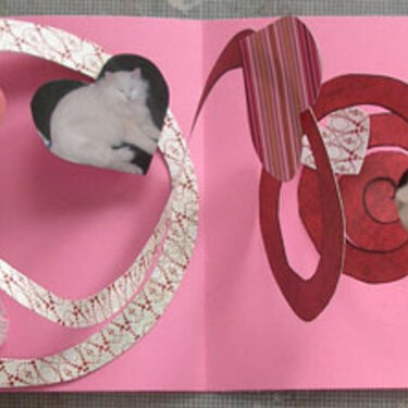 Pop-Up Valentine&#039;s Day Spiral Card