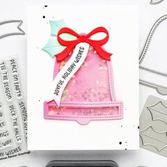 Pretty Pink Posh Christmas Bell Shaker