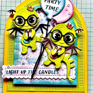 Spellbinders Monster Birthday Card