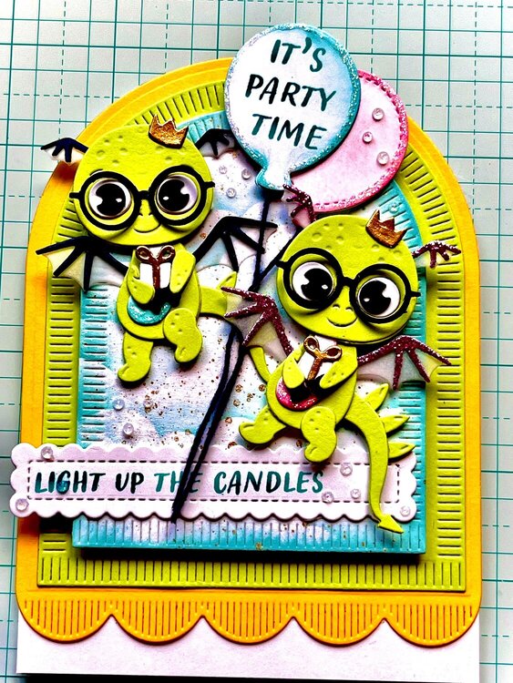 Spellbinders Monster Birthday Card