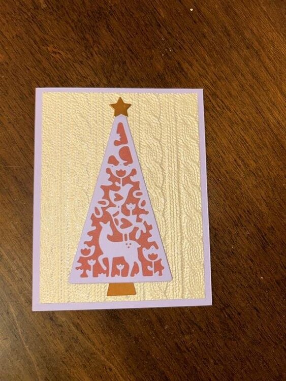 Folk Christmas Tree Card