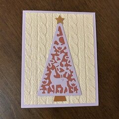 Folk Christmas Tree Card