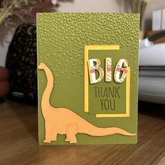 Dino Big Thank You Card