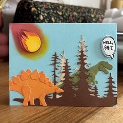 Funny Dino Get Well Soon Card