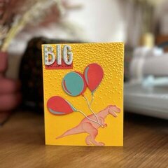 Big Birthday Wishes Dinosaur Card