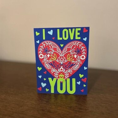 I Love You (Felicity Day) Card