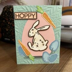 Hoppy Bunny Easter Card
