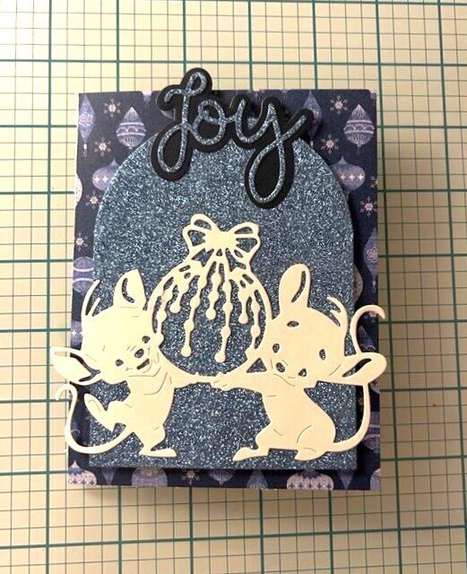 Mouse Helpers Christmas Card - Joy