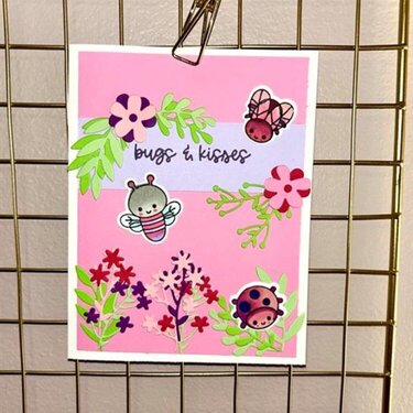 Bugs and Kisses Valentines Day Card 2024