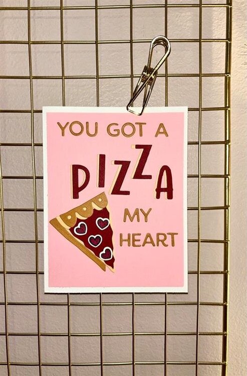 Pizza My Heart Valentines Card 2024