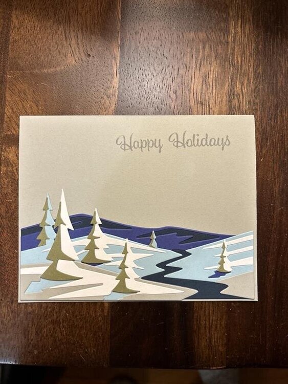 Snowscape Christmas Card
