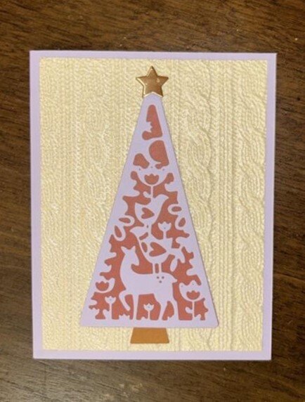 Folk Christmas Tree Card