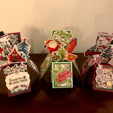 Little explosion Christmas box cards