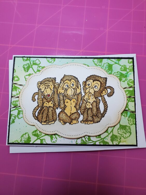 Monkeys Birthday card 