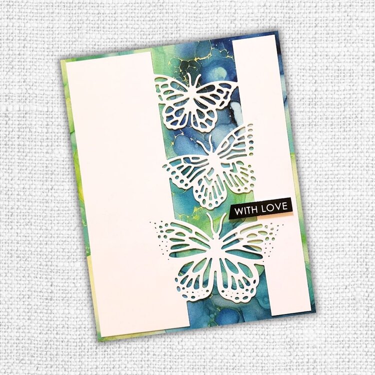Inky Colour &amp; Inky Splash Cards with Dies