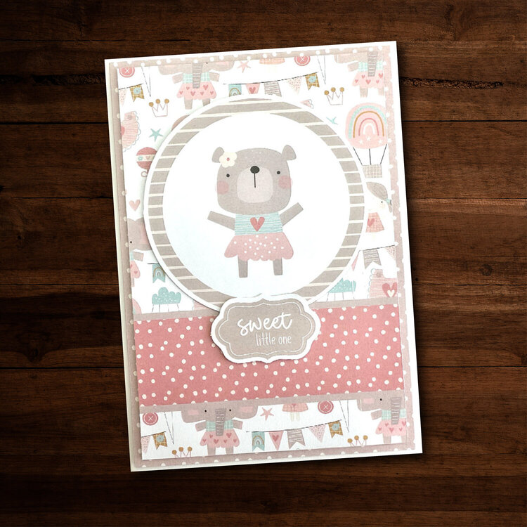 Hello Little Girl 6x8&quot; Quick Kit Cards 