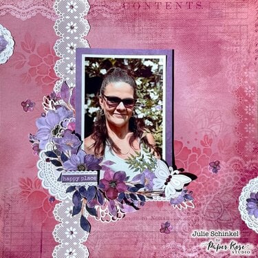 Abigail Lane Scrapbook Layout - Julie Schinkel