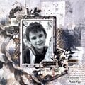 Ink & Ivory Scrapbook Layout - Julie Schinkel
