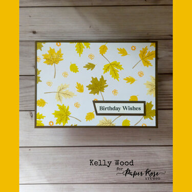 Leaf & Elements Stamped Cards - Kelly Wood