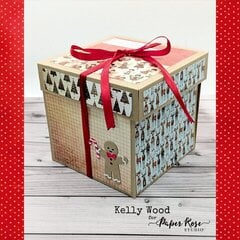 Merry & Bright Exploding Box Card - Kelly Wood