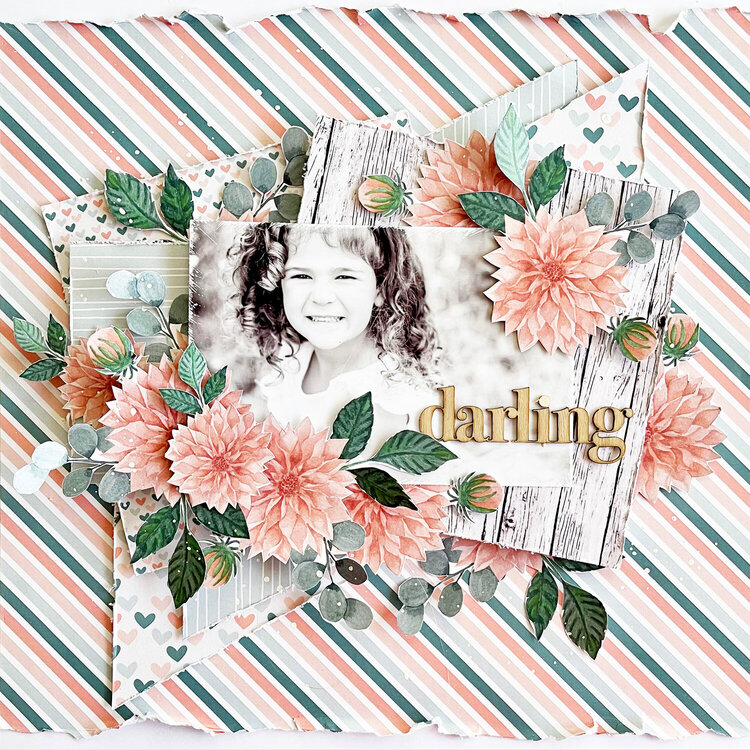 Darling Dahlia Cards &amp; Layout