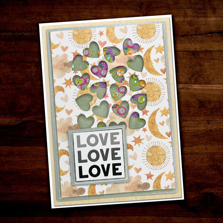 Love &amp; Rainbows Cards and Layout