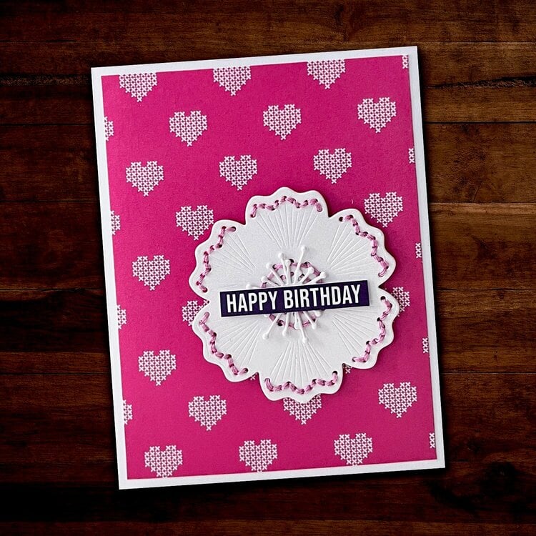 Happy Stitches Cards &amp; Layout