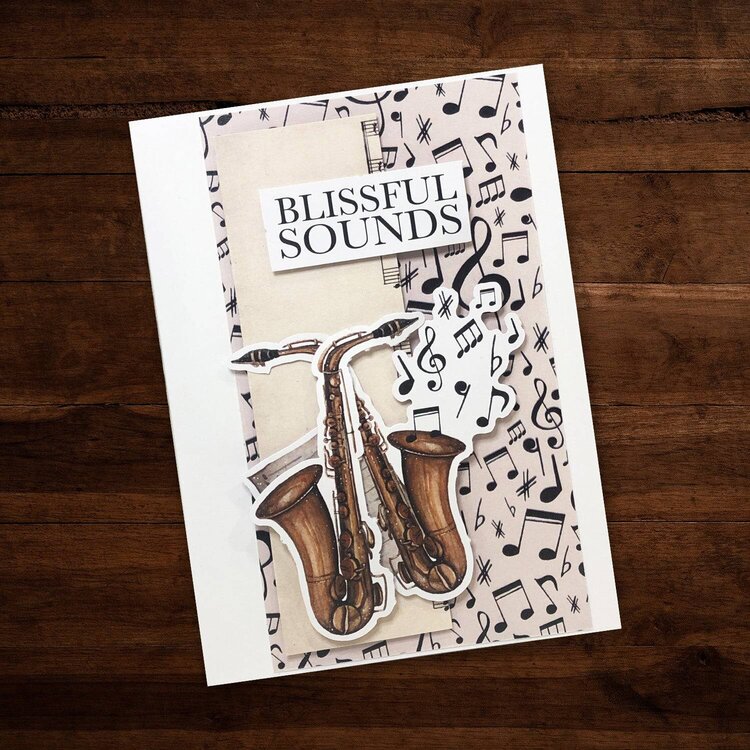 Blissful Afternoon Sounds Cards &amp; Layout