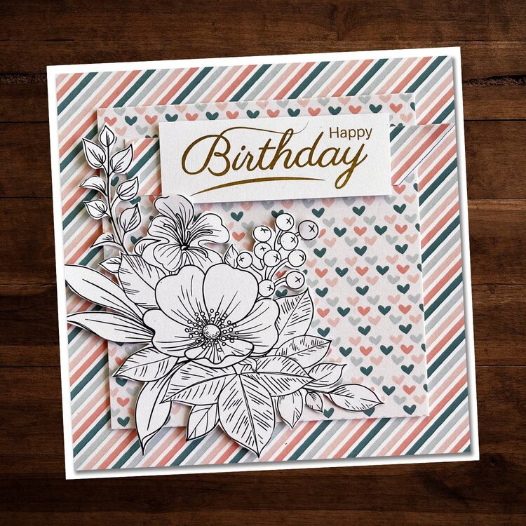 Assorted Bouquet Stamp Cards