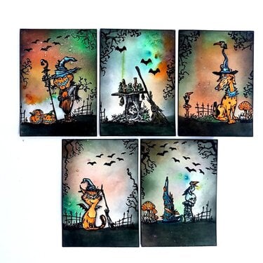 Halloween ATCs