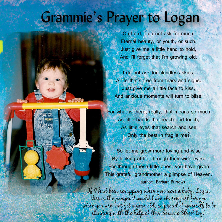 Grammie&#039;s Prayer to Logan