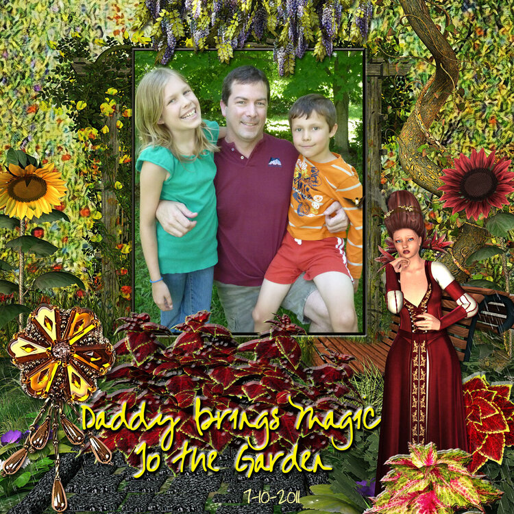 Daddy brings Magic to the Garden